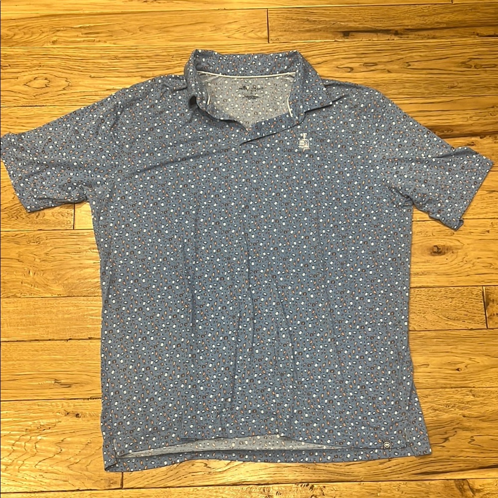 Men's Blue Patterned Shirt